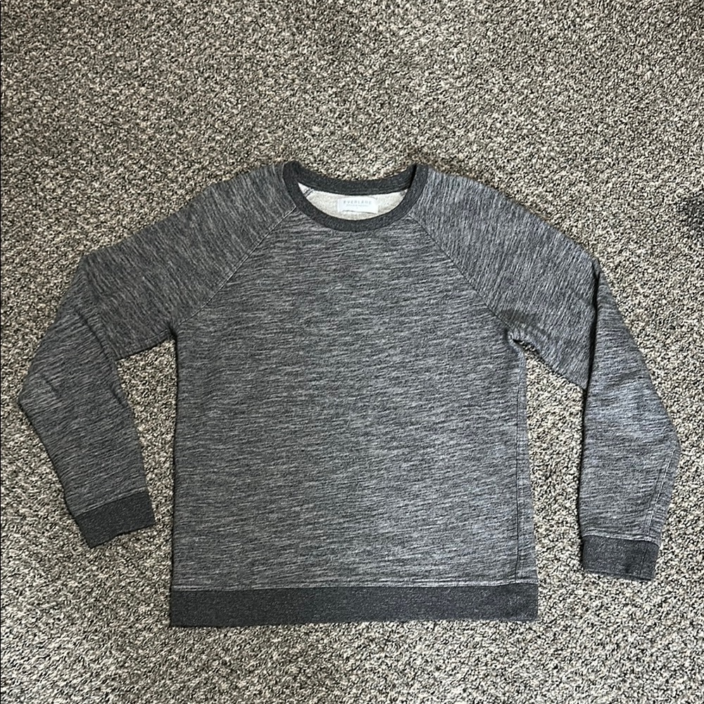 Everlane Heathered Gray Crewneck Sweatshirt